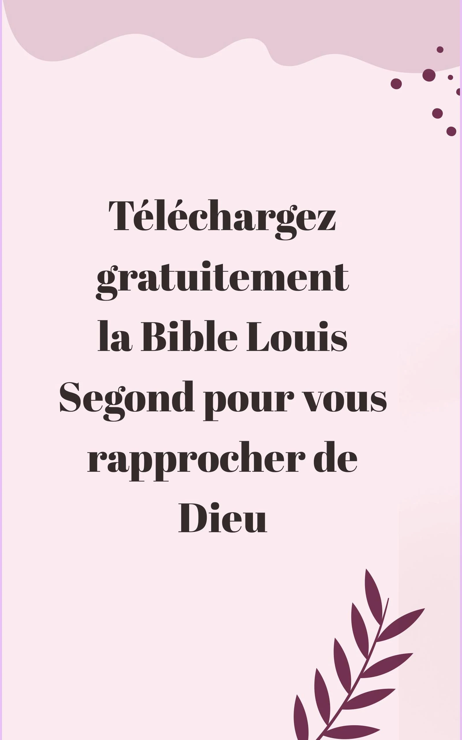 Bible Louis Segond avec audio screenshot